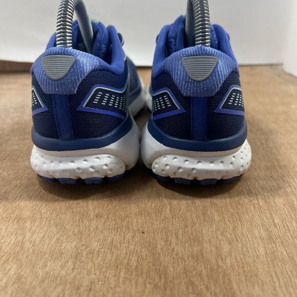 Brooks Ghost 12 Womens Size 7 Running Shoes Athletic Sneakers Blue - Picture 5 of 10